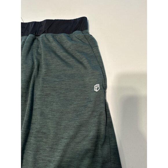 Born Primitive Men's Large Drawstring Lounge Shorts Green Pockets - Picture 7 of 10